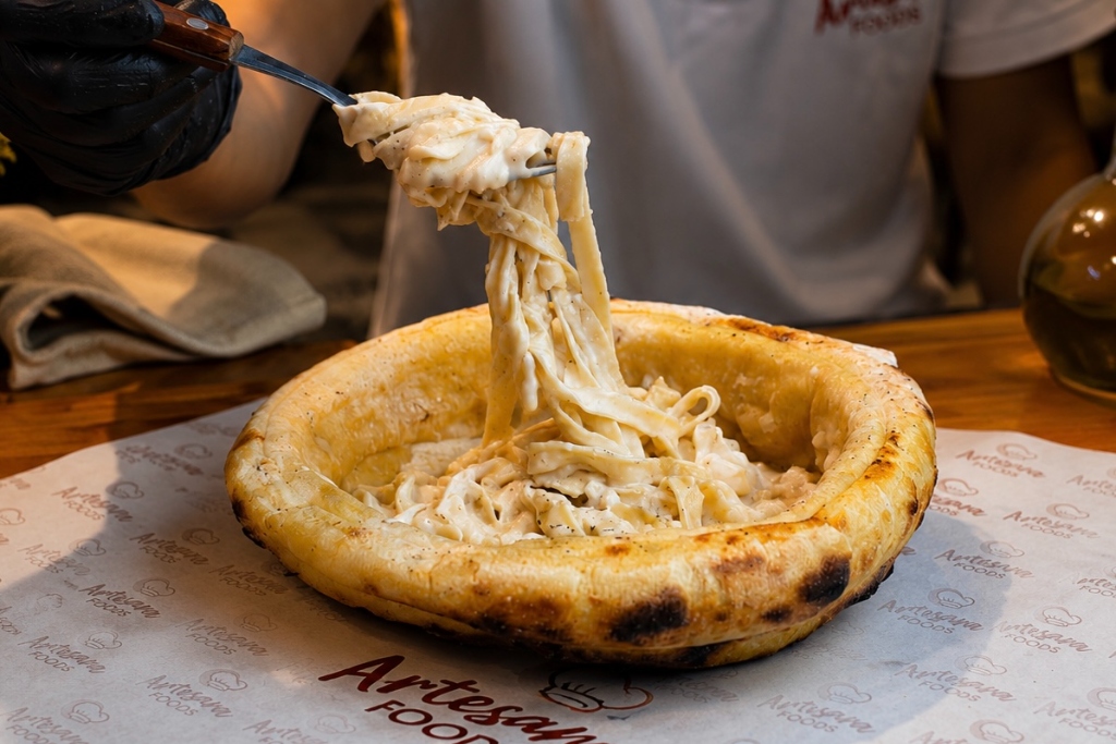 Pizza Bowl Alfredo — Artesana Foods